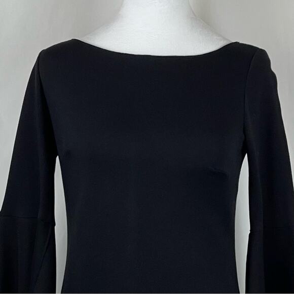 Bailey/44 Black With Electric Blue Bell Sleeves Party Event Dress NWOT Size XS - Picture 3 of 14